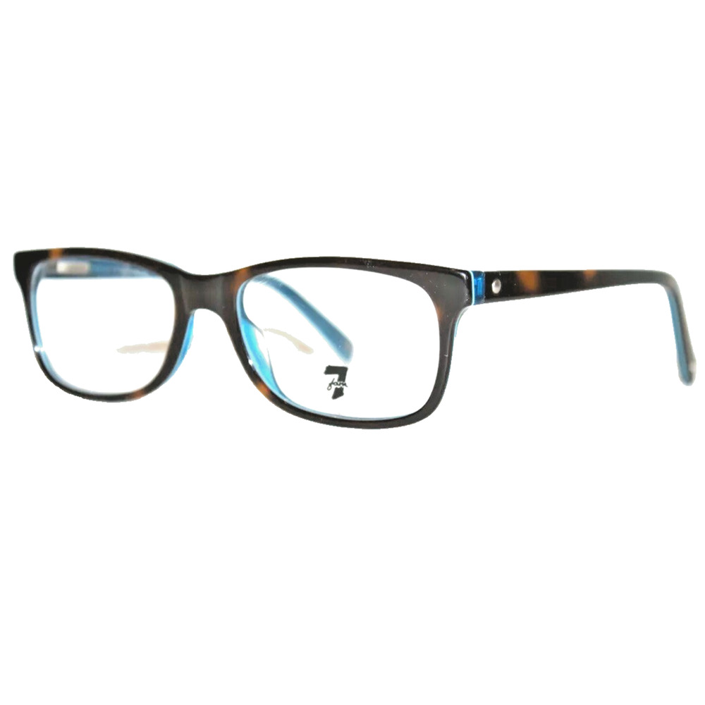 7 FOR ALL MANKIND MARITIME TTBLU TORTOISE BLUE EYEGLASSES FRAMES RX